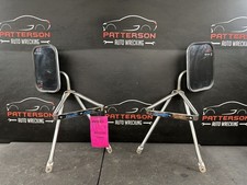 1977 Ford F350 Left Right West Coast Style Chrome Side View Door Mirrors 1977 Ford F350 Left Right West Coast Style Chrome Side View Door Mirrors