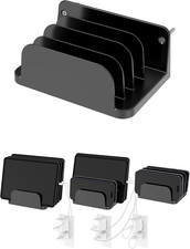 Wall Mount Phone Holder for Smartphones and Tablets, Phone Shelf with 4-Slot