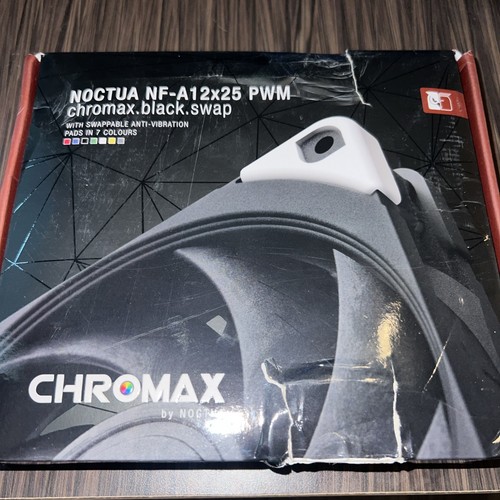 Noctua NF-A12x25 4-pin PWM Chromax.Black.Swap Premium Quiet Fan (120mm, Black) - Afbeelding 2 van 3