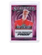2024 LEAF POP CENTURY DOLPH LUNDGREN 1/1 SCRIPTED PRE-PRODUCTION PROOF