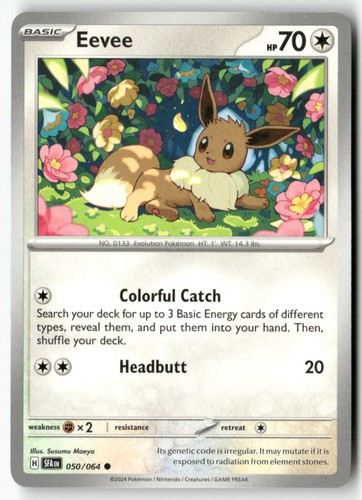 Eevee 050/064 Common Shrouded Fable Pokemon Lightly Played