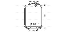 AVA Coolant Radiator DUA2065 for Daihatsu Sirion (2005) 1.3 DVVT