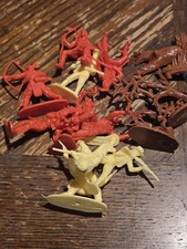 Vintage Cowboys And Indians And Army Men Lot