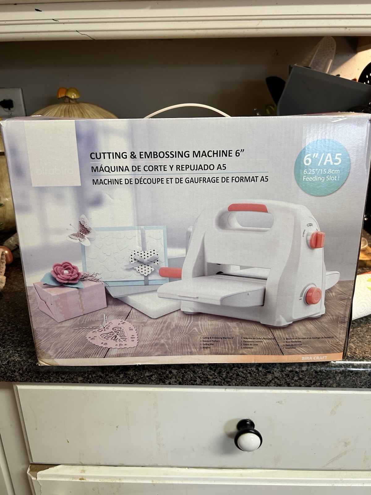 Birabira Cutting & Embossing machine 6”/A5 Crafts Magnetic Plataform