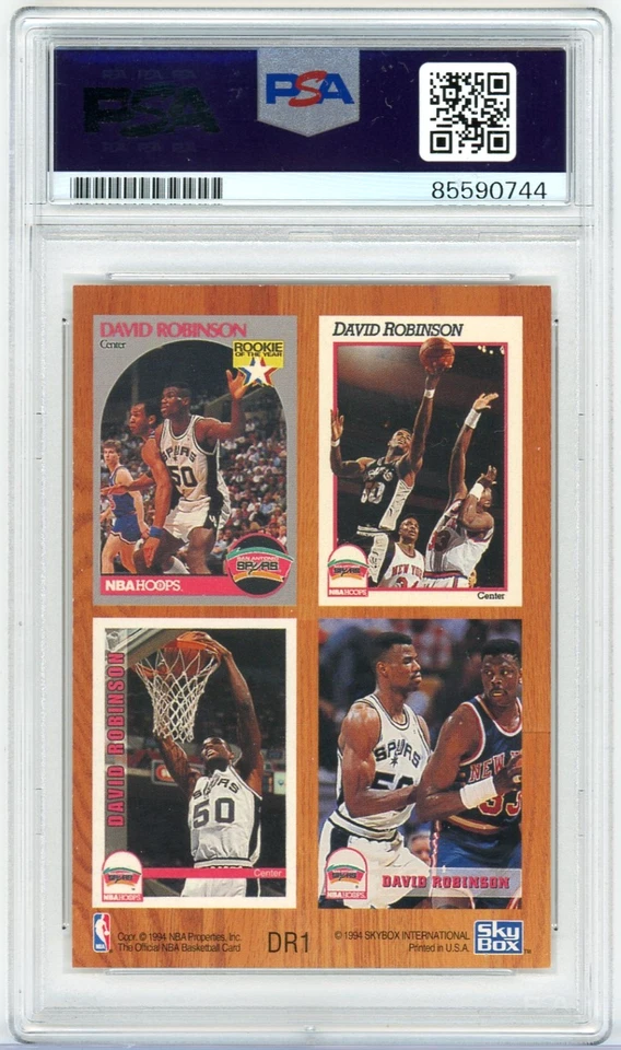PSA ADN 1994 Skybox #DR1 David Robinson Celebrando 5 Años Auténtico AUTO Foto 2 de 2