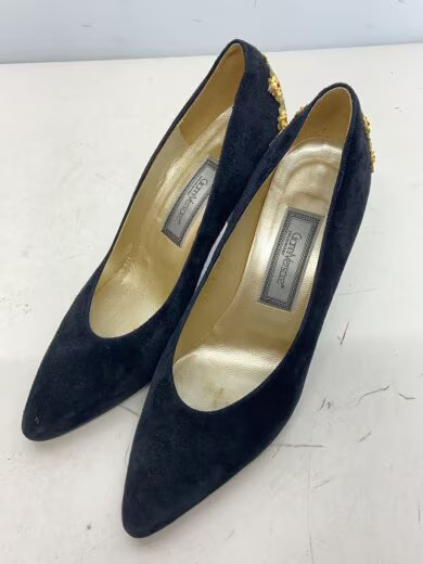 GIANNI VERSACE/Pumps/35.5/NVY/Suede thumbnail 2