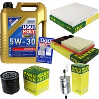 Inspektionspaket 5L Liqui Moly Longlife 5W-30 FüR VW Polo 1.4 16V Seat Ibiza