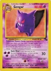 Pokémon TCG - Gengar - 20/62 - Rare Unlimited - Fossil Unlimited [Light Play]