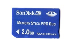SanDisk 2GB Memory Stick Pro Duo Magic Gate Memory Card For Sony Camera / PSP