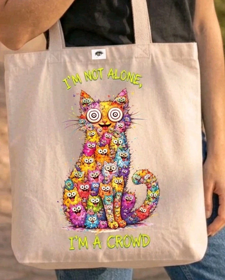 Borsa da trasporto a tracolla in tela for animali domestici, simpatico gatto da viaggio a forma