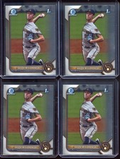 2022 Bowman Draft Jacob Misiorowski - 1st Chrome Prospect - 4 Card Lot