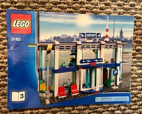 LEGO 3182 CITY Airport Vintage Airplane Pilot Classic 100% Complete w manuals