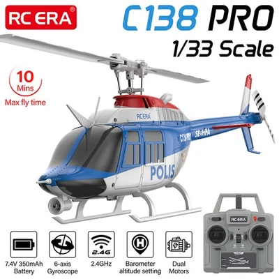 RC ERA C138 PRO Hubschrauber 1/33 6CH Gyro 2.4G Optischer Fluss Positionierung