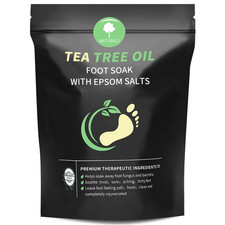 Tea Tree Oil Foot Soak with Epsom Salt - Pedicure Foot Spa for Toenail Fungus Tr