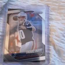 2025 Prizm Panini Drake Maye New England Patriots Football Card