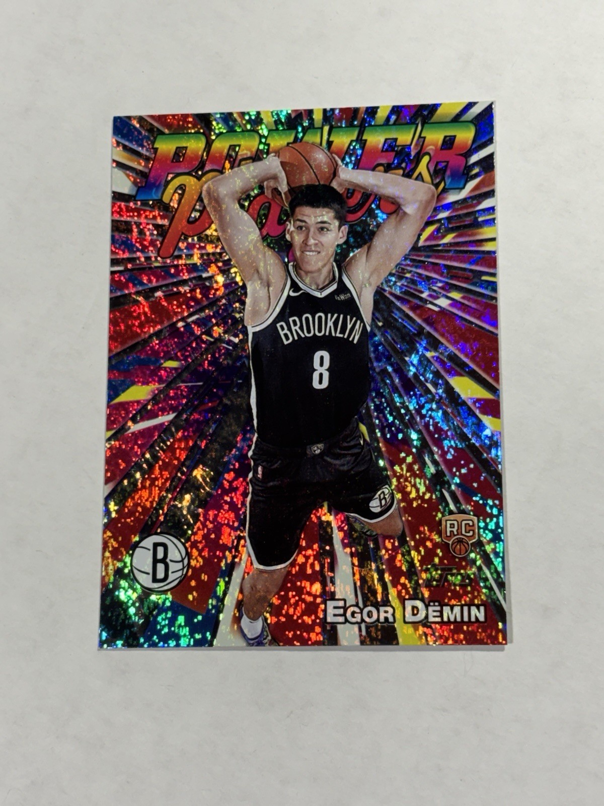 Egor Demin 2025-26 Topps Basketball Power Players Holo Foil Rookie # PP-18 Nets