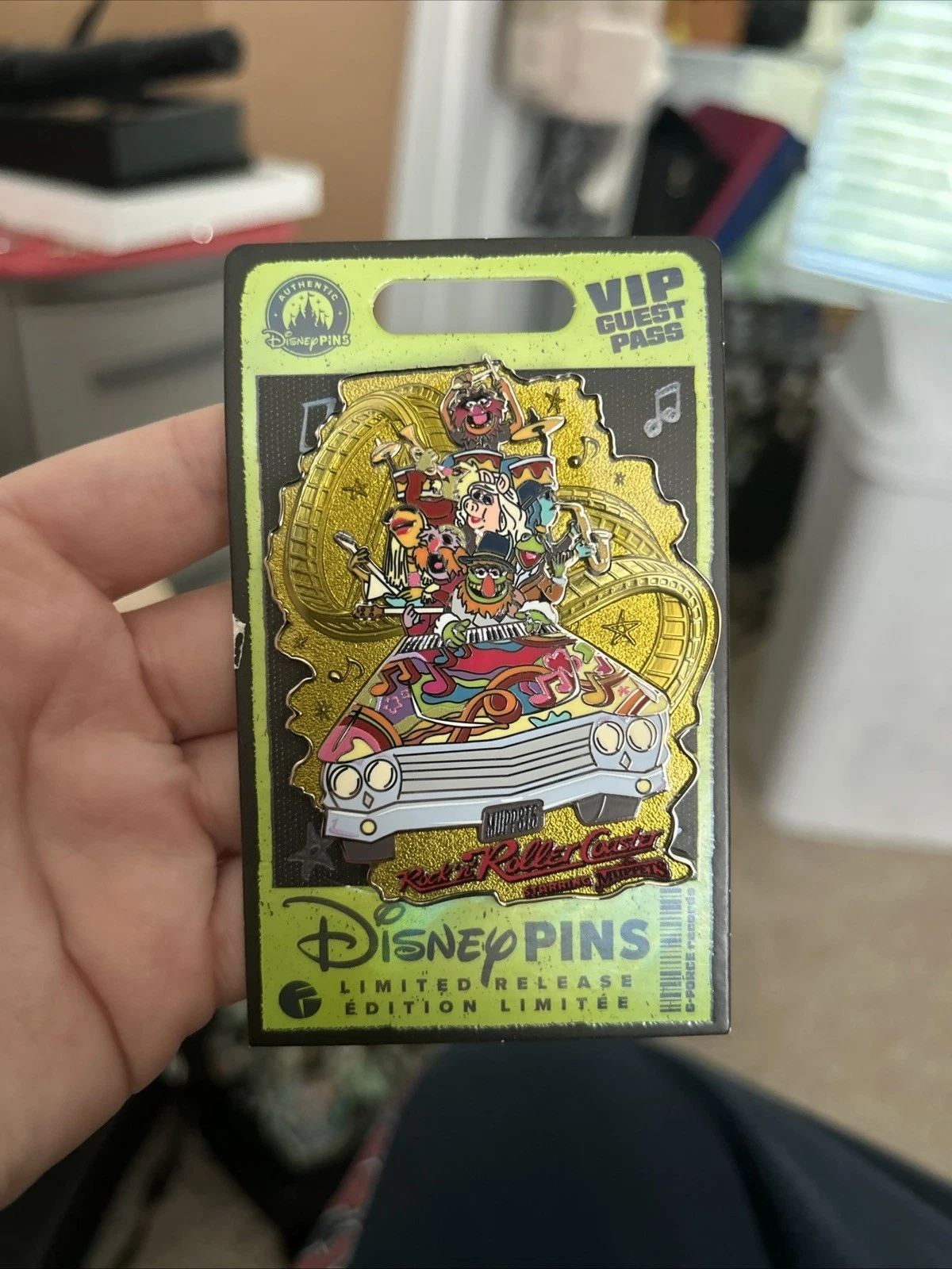 2026 Disney Pins Limited Release Muppets Rock ‘N’ Roller Coaster G Force Records