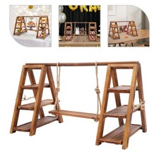 3-tier Wooden Serving Tray Wood Dessert Stand Wood Cupcake Stand Large Capacity