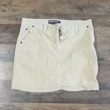 Vineyard Vines Womens Beige Corduroy Pencil Skirt Short Pockets Size 10