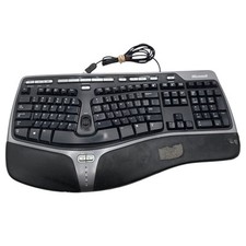 Microsoft Natural Ergonomic Keyboard 4000 v1.0 Wired TESTED Office Comfort