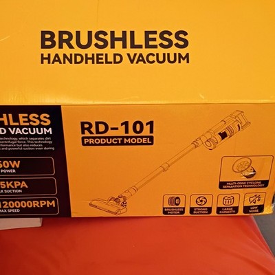 RD-101 Brushless Motor Handheld Vacuum, Bagless, 350W 35KPA Suction