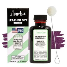 Leather Dye - Flexible Leather Dye for Shoes, Boots, Bags, Crafts, Burgundy