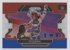 2022 Panini Prizm WWE Red White & Blue Prizm Io Shirai #63 18kq