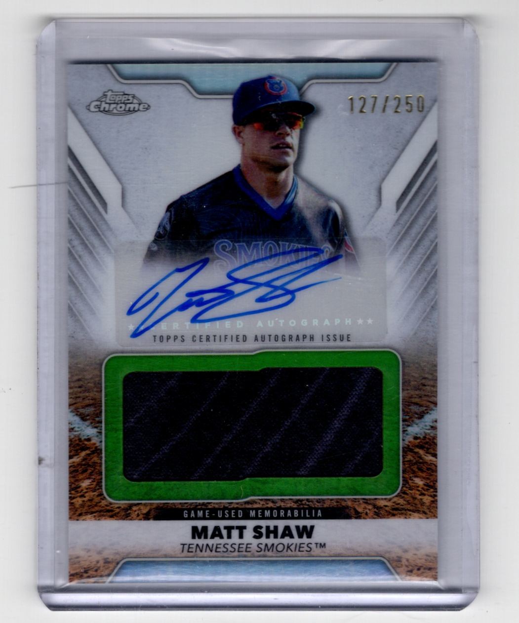 2025 Topps Chrome Rookie Autographs Matt Shaw Auto Jersey 1 color 127/250