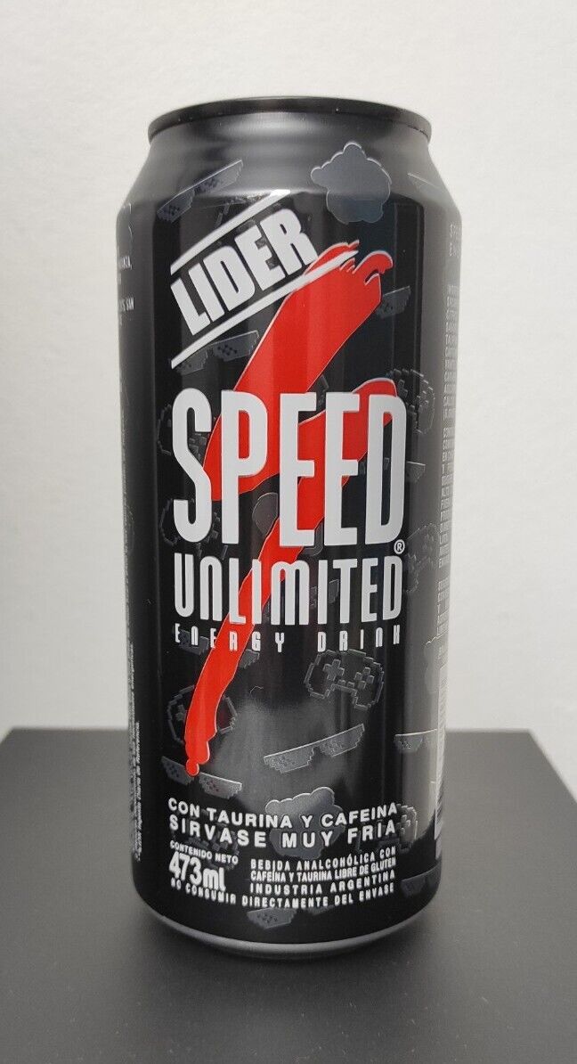 Spreen Streamer Energy Drink EMPTY cans Argentina Can Speed Gamer