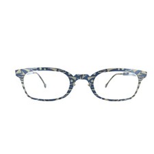 l.a.Eyeworks SANTO 417 Eyeglasses Grey Blue Rectangular Full Rim 55-24 130 mm