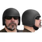 NEW MATT BLACK FIBREGLASS OPEN FACE LOWRIDER CANNONBALL NOVELTY HELMET XS - 3XL