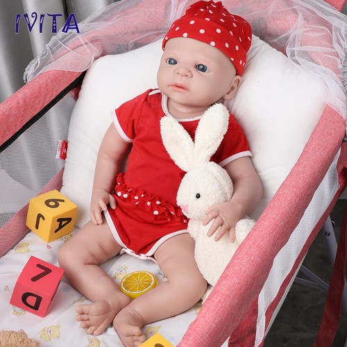 Handmade 21'' Lifelike Lovely Silicone Baby Girl Waterproof Doll Toy Gifts 5100g - Picture 3 of 12