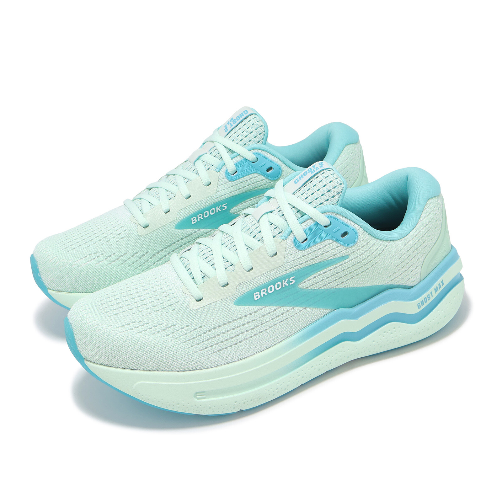 Мужские шоссейные кроссовки Brooks Ghost Max 2 Honey Dew Blue ограниченной серии 1104311D-451