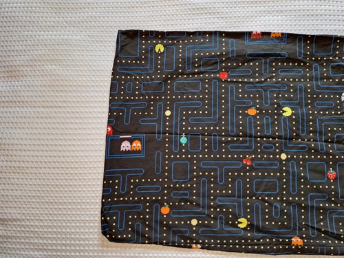 Federa da gioco Pac Man retrò arcade cotone misura standard 28x18 fienile ceramica - Foto 2 di 8