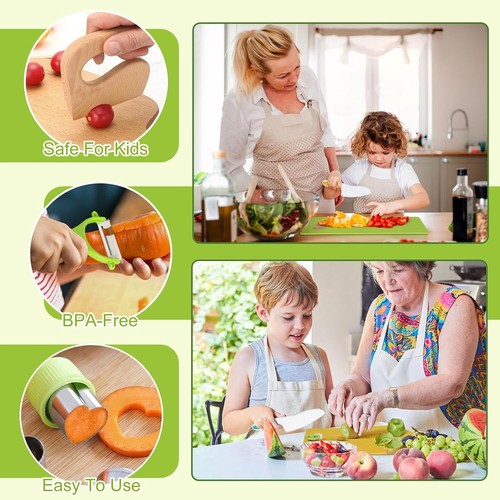 Kitchen Cooking Tools Wood Toddler Kids Accessories - Picture 7 of 8