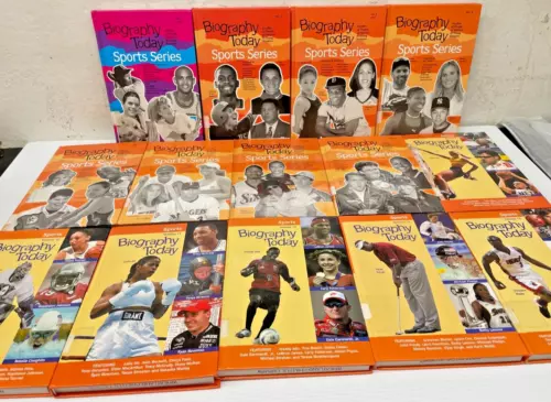 Biography Today Sports Series Vol 1-14 Vintage Retired Library Set (1819)(RK)