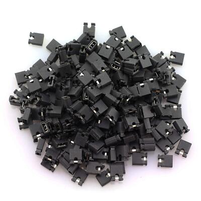 200PCS 2.54mm Standard Pin Header Jumper Cap Short Connection Block Circuit B...