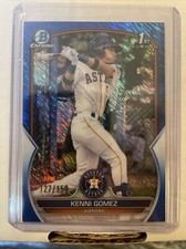 2023 Bowman Kenni Gomez #127/150 Blue Shimmer 1st Bowman!!Astros Prospect!!