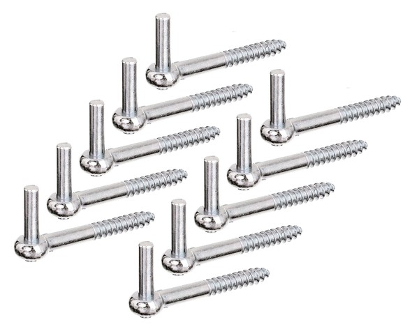 Alberts 10X Kloben Zum Einschrauben LäNge 120Mm Dornmaß Ø10 Mm J-Haken Verzinkt-image
