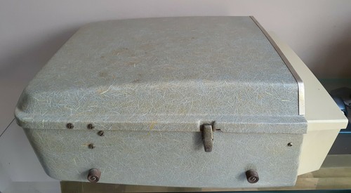 Radio/fonografo portatile AM Mid Century 50/60 Sears Silvertone sintronic - Foto 5 di 7