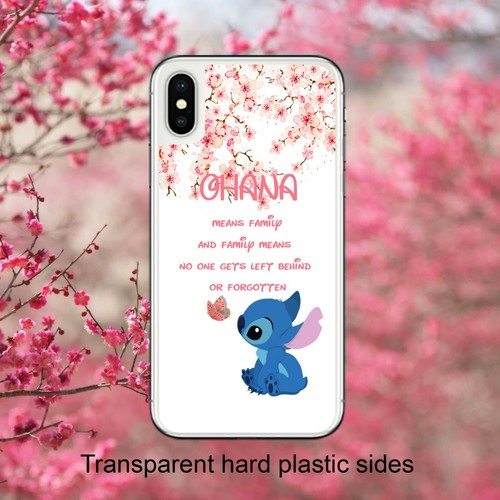 Disney Lilo Et Stitch Citation Ohana Etui Housse Pour Iphone Samsung Huawei Google Ebay