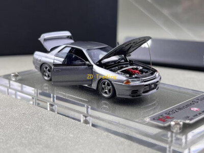 ZD FH 1:64 Gray Skyline GTR R32 S-Tune Nismo Sports Model Diecast Metal Car BN