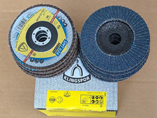 KLINGSPOR 125MM ZIRCONIUM FLAP DISCS 40 GRIT BOX OF 10