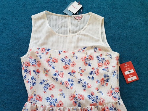 New CATH KIDSTON Bayham FLOWERS Organza Sleeveless Mini Dress UK 8 Cute Ditzy - Picture 13 of 20