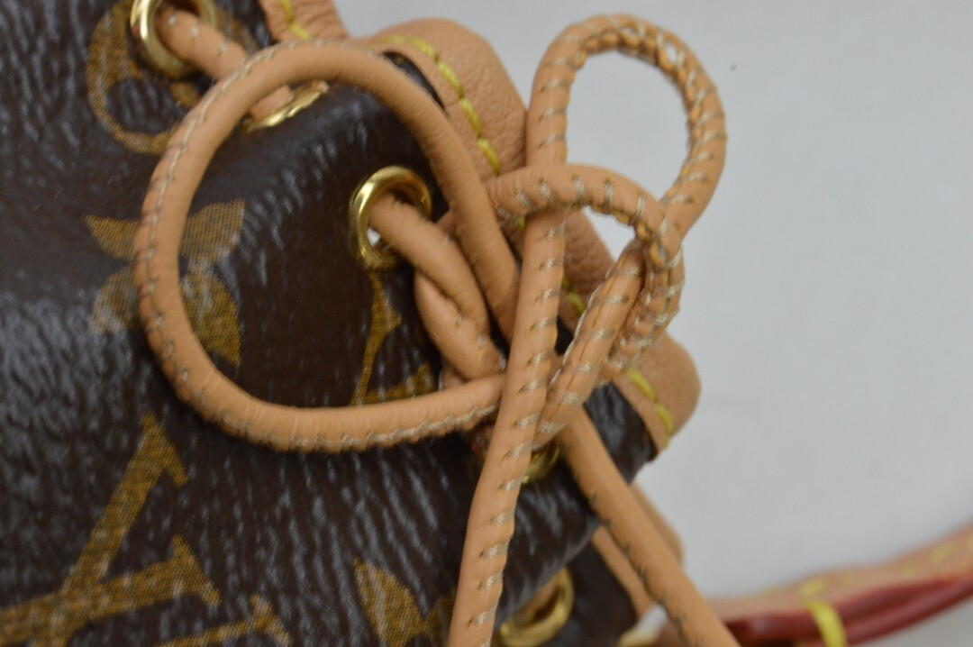 LOUIS VUITTON Micro Noe Bag Charm Monogram Brown | eBay