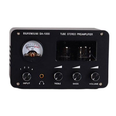 HiFi Vacuum Preamp Tube Stereo 4-way Audio Switcher Box Desktop Headphone Amp