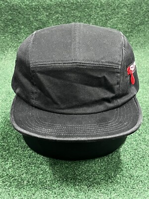 2019 Supreme Side Zip Camp Cap Hype Hypebeast Skater Hat Black Red