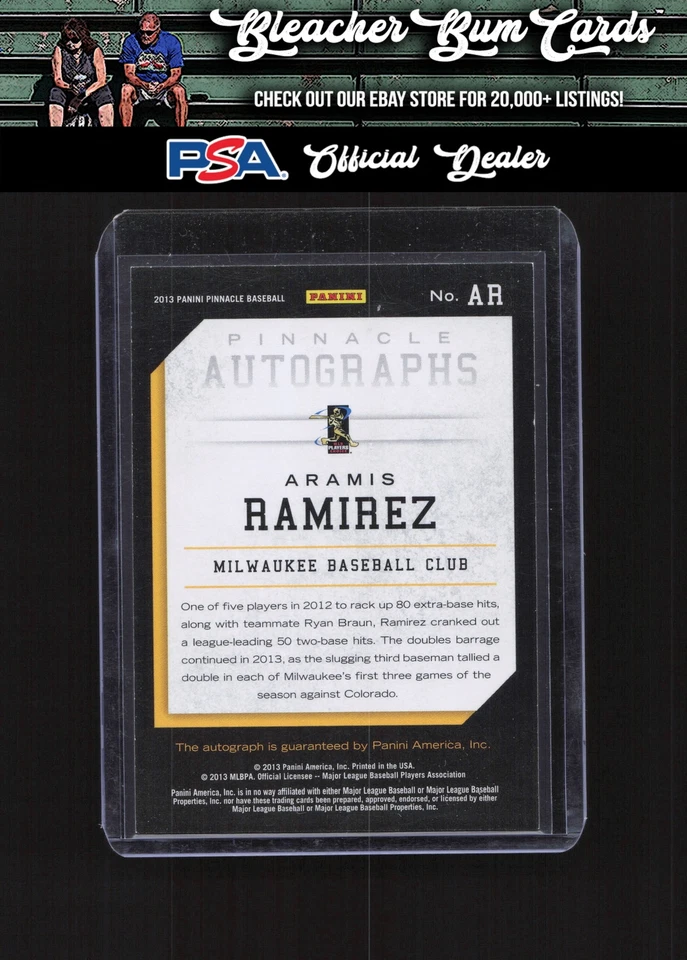 Pinnacle AR Aramis Ramírez 2013 autógrafos prueba de artistas/25 Foto 2 de 2