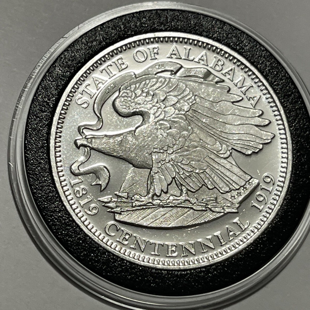 Bibb & Kilby Alabama Centennial Coin 1 Troy Oz .999 Fine Silver