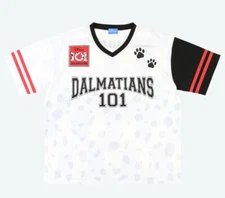 Japan Tokyo Disney Resort T-shirt M-L Size Big Silhouette 101Dalmatians